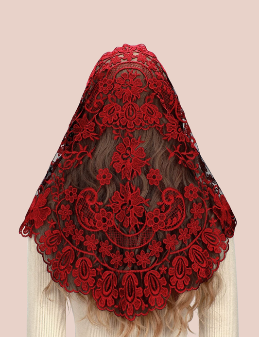 "Sancta Flora" Mantilla Veil