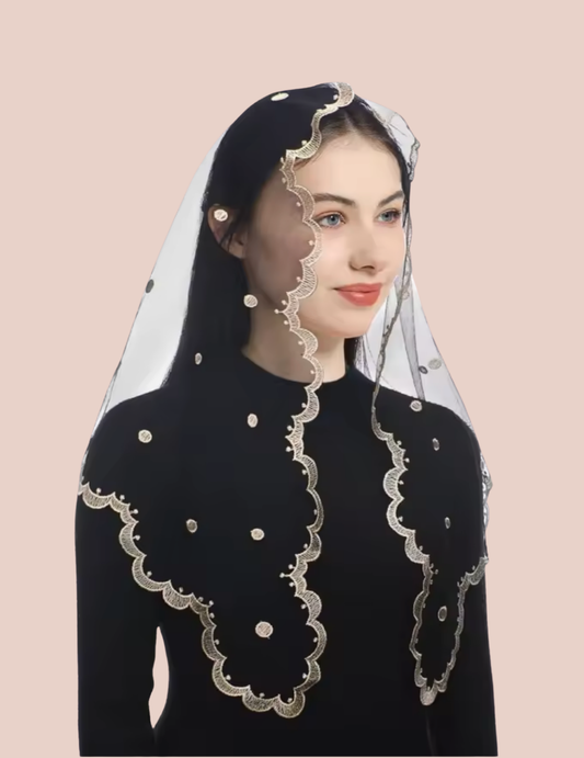 "Sancta Maria" Mantilla Veil
