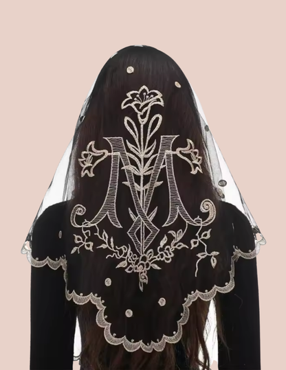 "Sancta Maria" Mantilla Veil