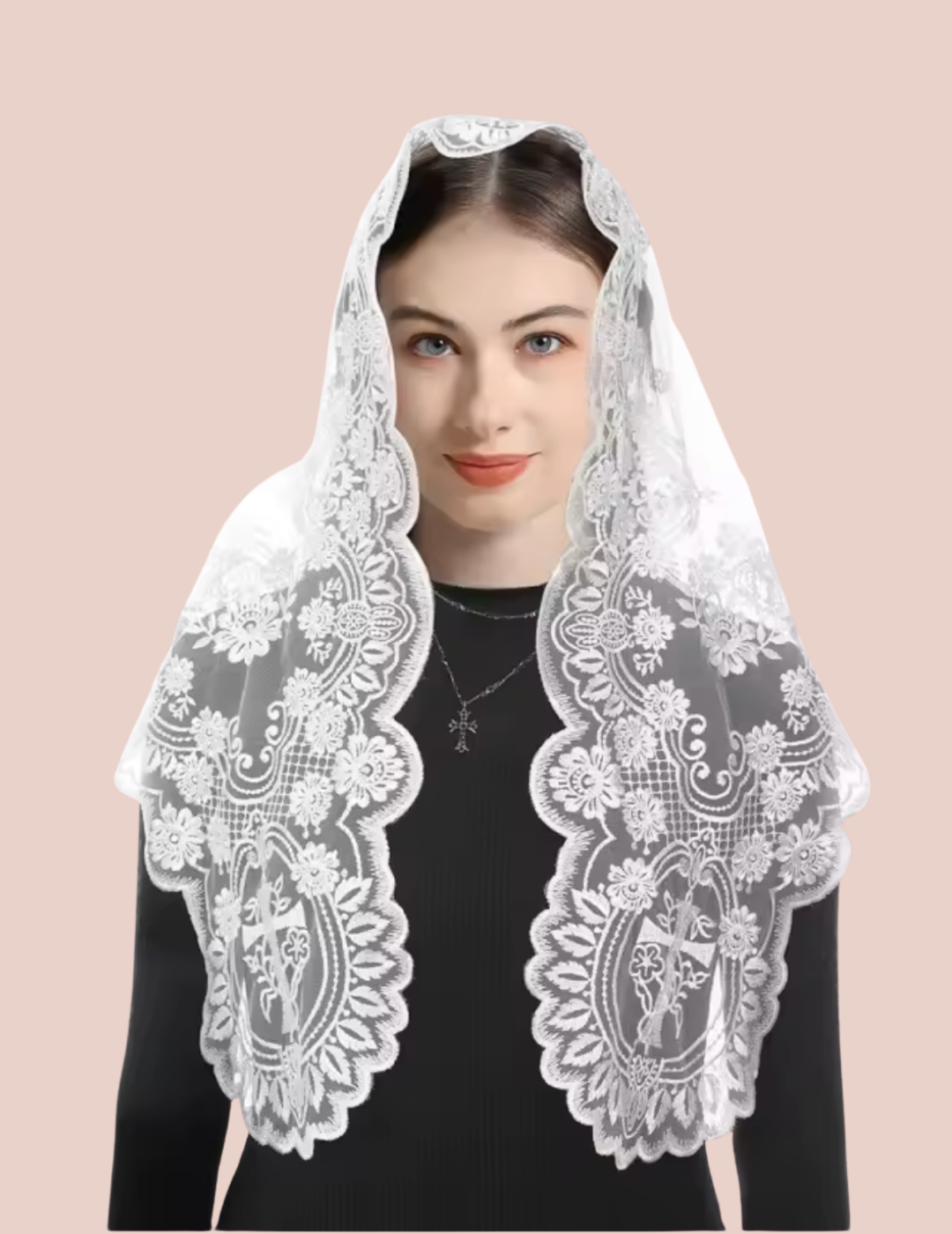 "Immaculata" Mantilla Veil