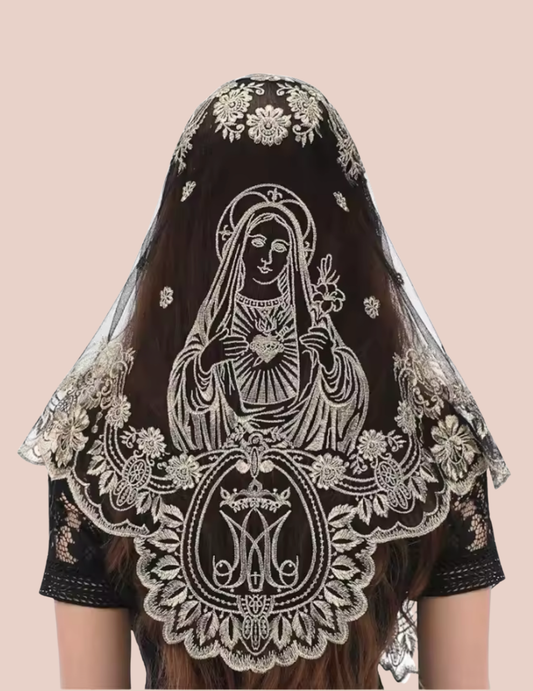 "Immaculata" Mantilla Veil