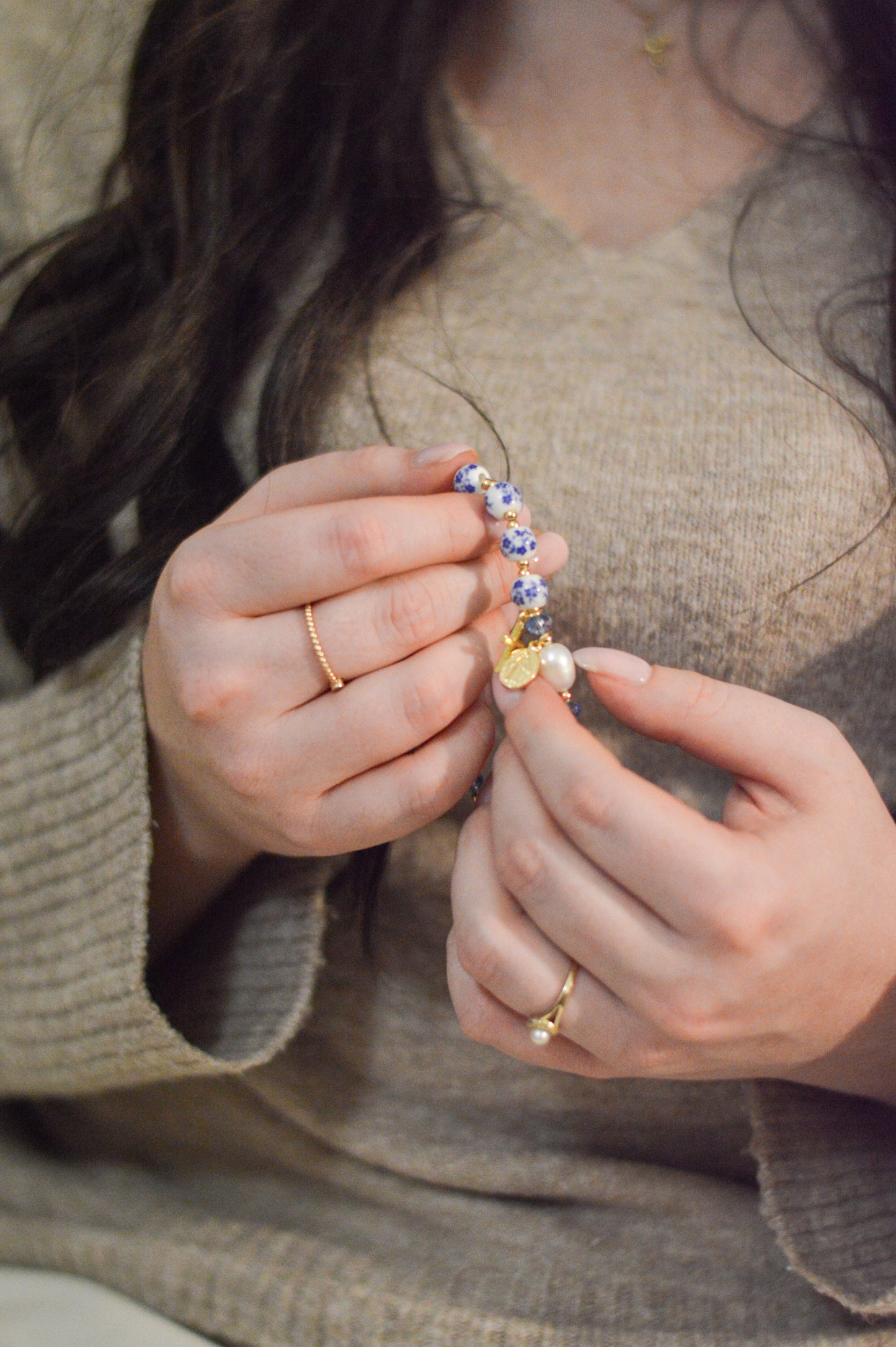 Our Lady’s Garden Rosary Bracelet